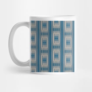 Digitized Aztec Navajo Pattern Faux Woven Mug